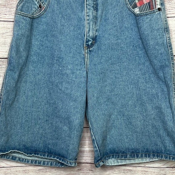 Zena Jeans Y2K Vintage Light Wash 100% Cotton Denim High Rise Shorts Size 16 - Picture 8 of 10